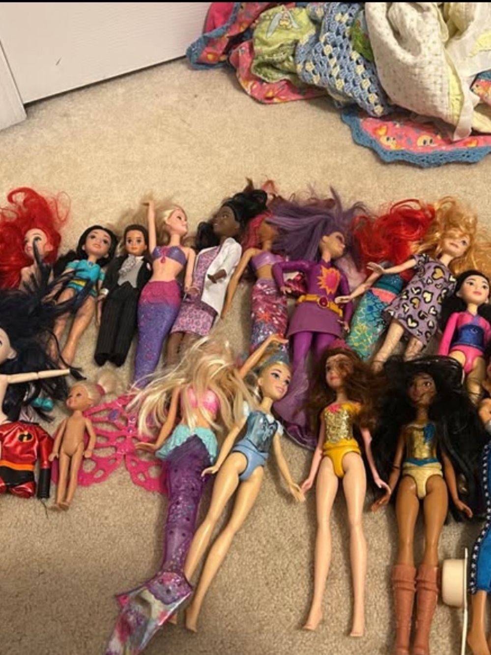 Barbie and Assorted Kids Dolls Toy Set - Mixed Colors